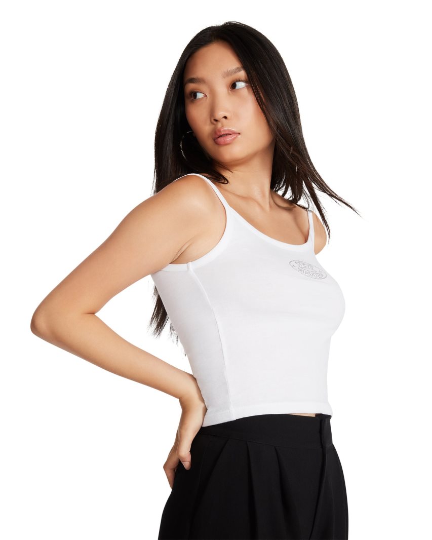 Camiseta Tirantes Steve Madden Alexa Mujer Blancas | ES CW346E